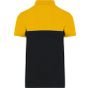 WK Designed To Work Polo bicolore écoresponsable manches courtes unisexe black/yellow