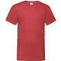 fruit of the loom Valueweight V-Neck T rouge