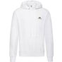Fruit of the Loom Vintage Vintage Hooded Sweat Classic Small Logo Print white