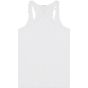 Bella Women's flowy racerback tank white