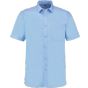 Kustom Kit Poplin Shirt Short Sleeve Light blue
