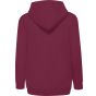fruit of the loom Kids classic hooded sweat jacket burgundy