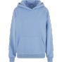 Build Your Brand Ladies Fluffy Hoody Powder blue