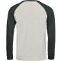 Tee Jays Unlabeled Baseball Tee cement/dark_green