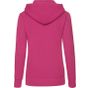 fruit of the loom Ladies classic hooded sweat fuchsia