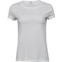 Tee Jays Women's roll-up tee white