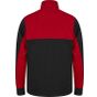 Finden+Hales Adults' 1/4 zip knitted tracksuit top black/red