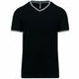 Kariban T-shirt maille piquée col V homme black/light_grey/white