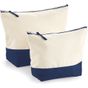Westford Mill Trousse à accessoires en toile avec base colorée natural/navy