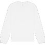 Bella + Canvas unisex 7,5 oz heavyweight long sleeve tee white