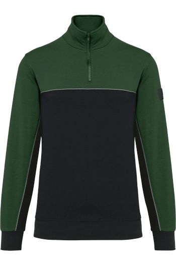 Image produit Sweat-shirt écoresponsable col zippé unisexe