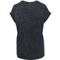 Build Your Brand Ladies Acid Washed Extended Shoulder Tee black