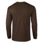 Gildan Adult T-Shirt Ultra-cotton Long Sleeve dark_chocolate