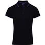 Premier Polo Coolchecker® contrasté pour femme black/purple