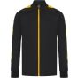 Finden+Hales Adults' knitted tracksuit top black/gold