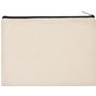 Kimood Pochette en coton canvas - grand modèle natural/black