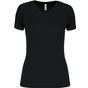 ProAct T-shirt de sport manches courtes col v femme black
