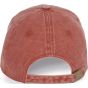 K-up Casquette vintage effet déchiré - 6 panneaux washed_orange_brick