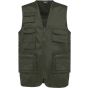 WK Designed To Work Gilet polycoton multipoches doublé unisexe dark_khaki