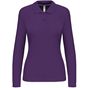 Kariban Polo manches longues femme purple