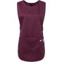 karlowsky Women's Sleeveless Slip-On Medical Tunic Aubergine
