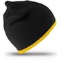 result Contrast Knitted Hat black/yellow