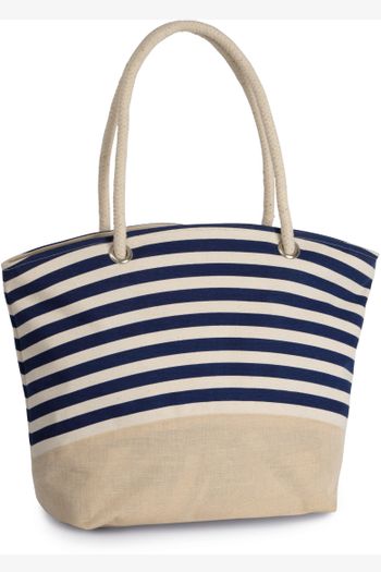 Image produit Sac shopping style marin en toile de jute 