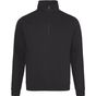 AWDis Just Hoods Sophomore 1/4 zip sweat jet_black