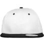 Result Bronx Original Flat Peak Snapback Dual Colour Cap white/black
