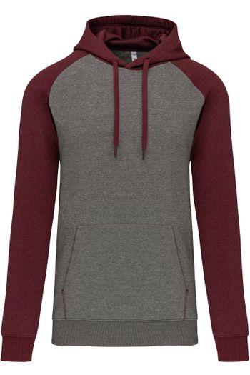 Image produit Sweat-shirt capuche bicolore adulte