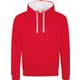 AWDis Just Hoods Varsity Hoodie fire_red/arctic_white