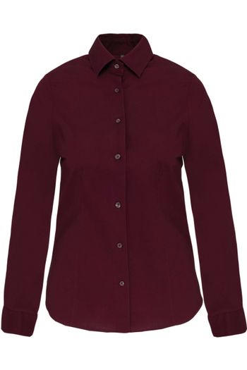 Image produit Chemise coton / élasthanne manches longues femme