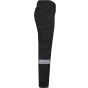 WK Designed To Work Pantalon cargo unisexe avec bas élastiqué et bande réfléchissante black
