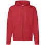 fruit of the loom Classic Hooded Sweat Jacket rouge