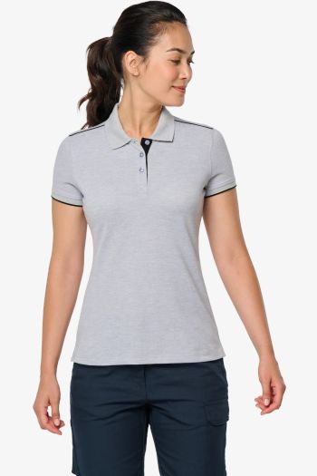 Image produit Polo Day To Day contrasté manches courtes femme