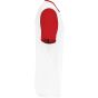 ProAct Maillot manches courtes bicolore unisexe white/sporty_red