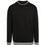 Build Your Brand College Sweat Crew black/white