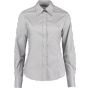 Kustom Kit Women's Oxford Shirt Long Sleeve Silver grey
