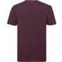 Russell Pure Organic T homme rouge vin