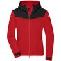 James&Nicholson Ladies´ Allweather Jacket light_red/black/light_red