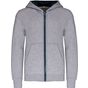 Kariban Sweat-shirt zippé capuche enfant oxford_grey/navy
