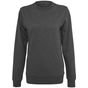 Build Your Brand Ladies Light Crewneck charcoal