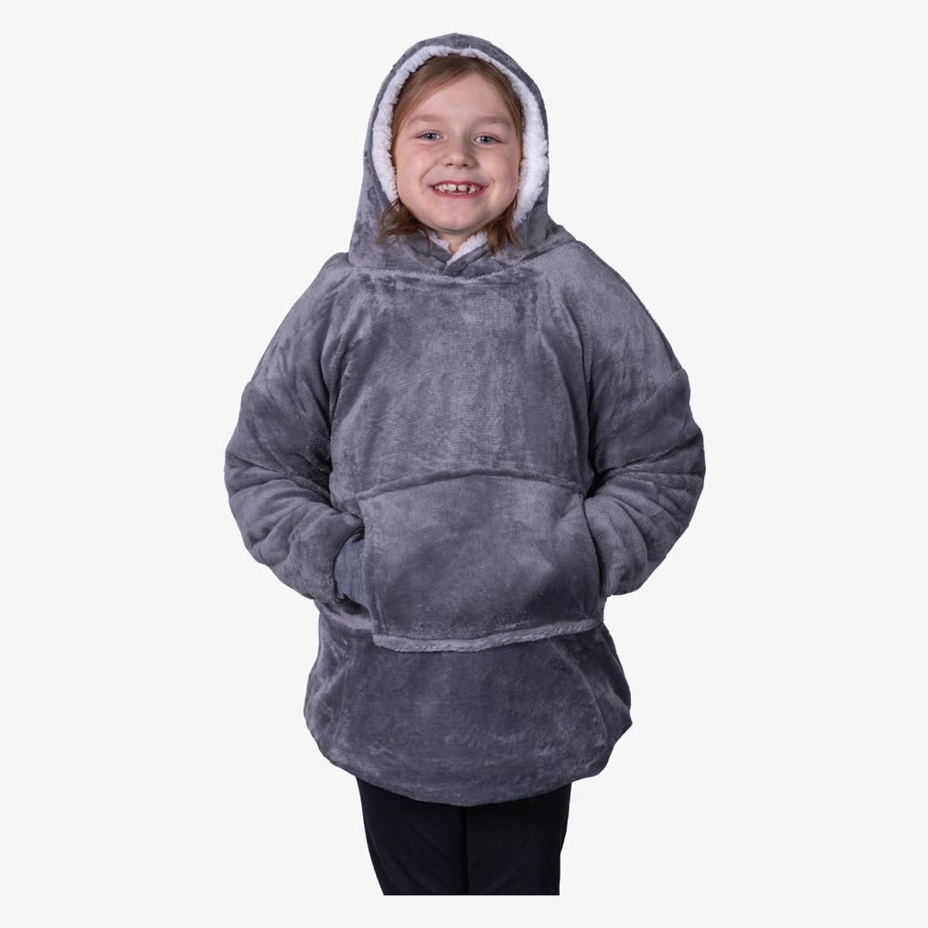 Le sweat à capuche Ribbon pour enfants de style sherpa, confortable, réversible et oversize Ribbon