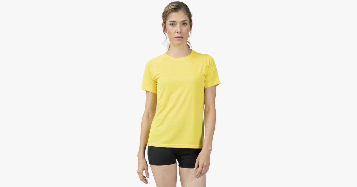 T-shirt femme léger et respirant technologie Pure cool™ zippé