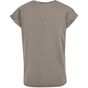 Build Your Brand Ladies Acid Washed Extended Shoulder Tee asphalt