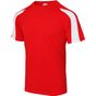 AWDis Just Cool Contrast cool T fire_red/arctic_white