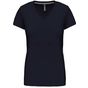 Kariban T-shirt col V manches courtes femme navy