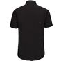 Russell Collection Men’s short sleeve fitted stretch shirt black