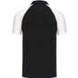 kariban Polo Baseball black/l.g/wh