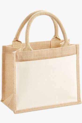 Image produit Sac cadeau en jute avec poche en coton